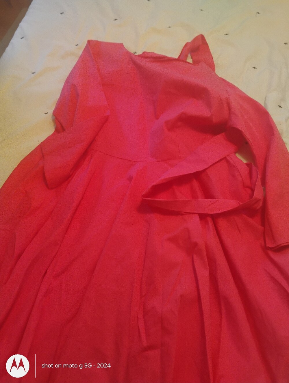 Woman's Bright Pink Fit-and-Flare Dress